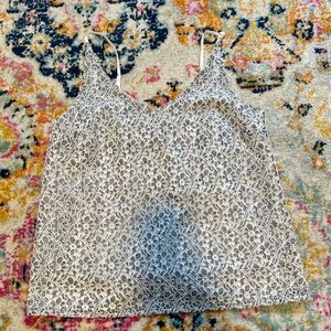 Banana Republic Black and White Lace Camisole
